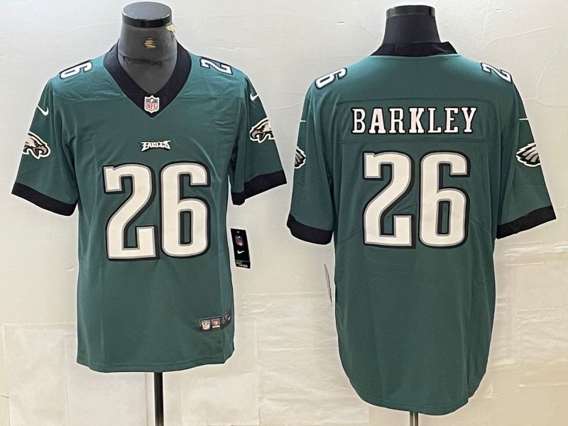 Men Philadelphia Eagles #26 Barkley Green 2024 Nike Vapor Untouchable Limited NFL Jersey style 1->philadelphia eagles->NFL Jersey